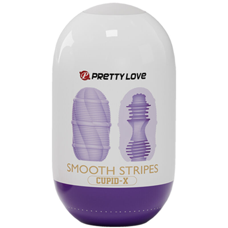 PRETTY LOVE - UOVO MASTURBATORE CUPIDO A STRISCE LISCE - immagine 3