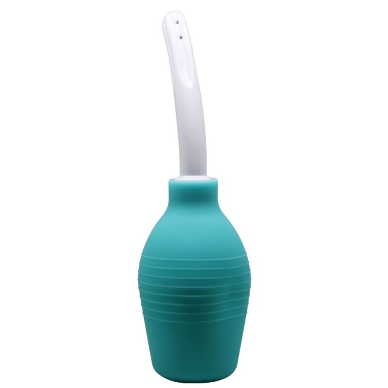 MR PLAY - DOCCIA ANALE IN GOMMA BLU PERA - immagine 2