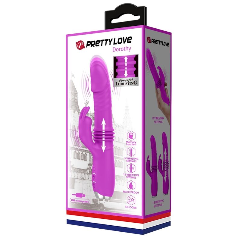 PRETTY LOVE - VIBRATORE CONIGLIO RICARICABILE DOROTHY VIOLA - immagine 12