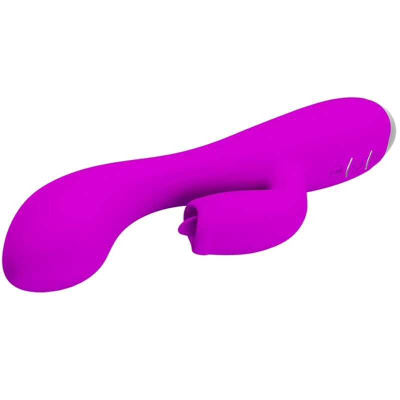 PRETTY LOVE - VIBRATORE RICARICABILE GLORIA RABBIT-VIOLA IMPERMEABILE - immagine 3