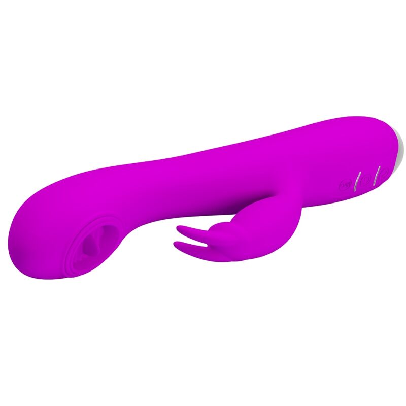 PRETTY LOVE - VIBRATORE RICARICABILE RACHEL CON VENTOSA VIOLA - immagine 2