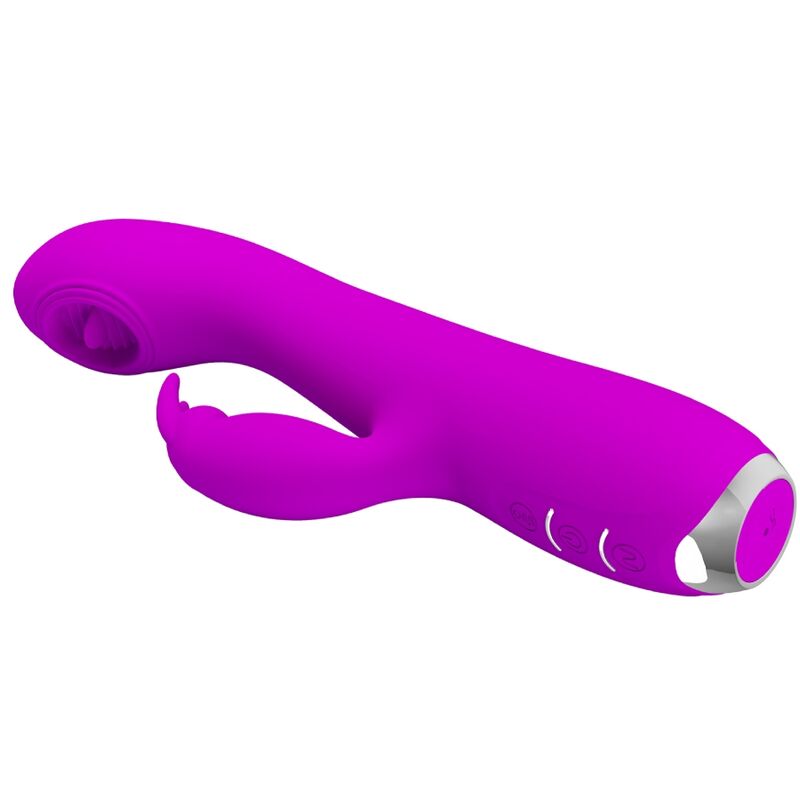 PRETTY LOVE - VIBRATORE RICARICABILE RACHEL CON VENTOSA VIOLA - immagine 3