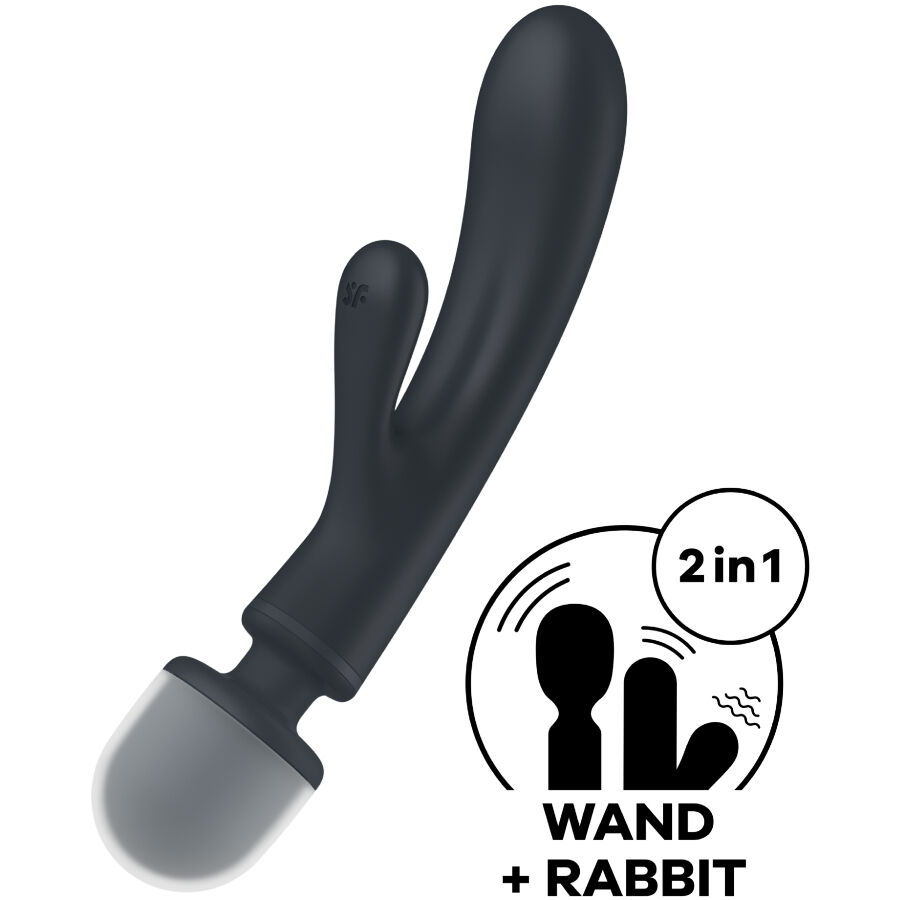 SATISFYER - TRIPLE LOVER MASAJEADOR VIBRADOR RABBIT ROSA - immagine 6