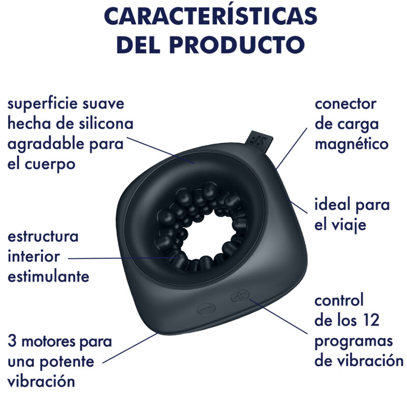 SATISFYER - RING STROKER MASTURBATORE & VIBRATORE - immagine 5