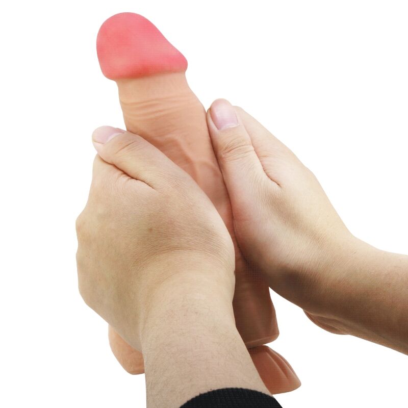 PRETTY LOVE - DILDO REALISTICO SLIDING SKIN SERIES CON VENTOSA SCORREVOLE DELLA PELLE CONTROLLO REMOTO FLESH 21,8 CM - immagine 3