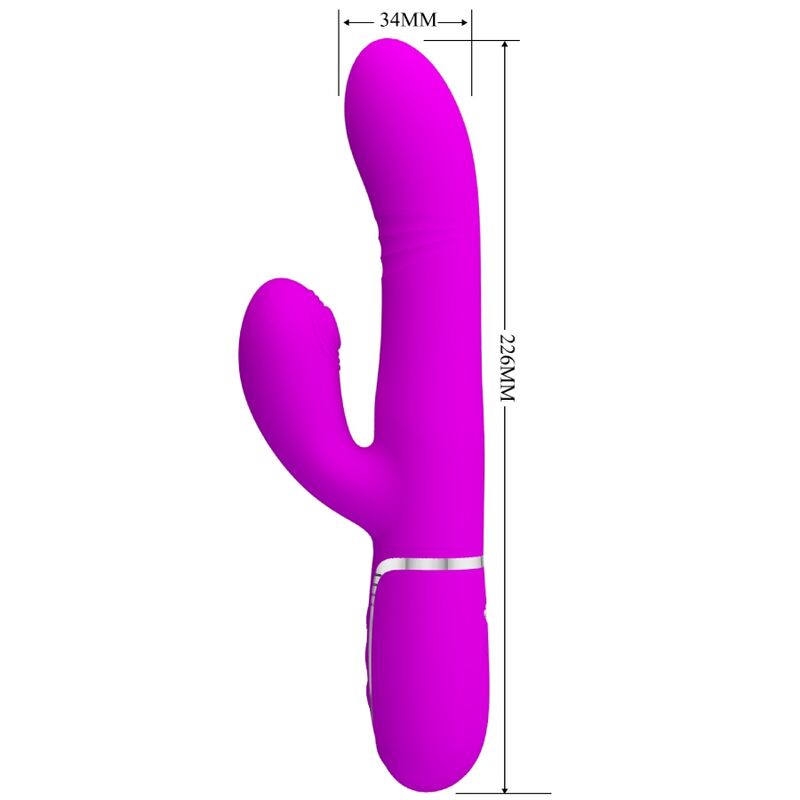 PRETTY LOVE - VIBRATORE MULTIFUNZIONE G-SPOT FUCSIA - immagine 2