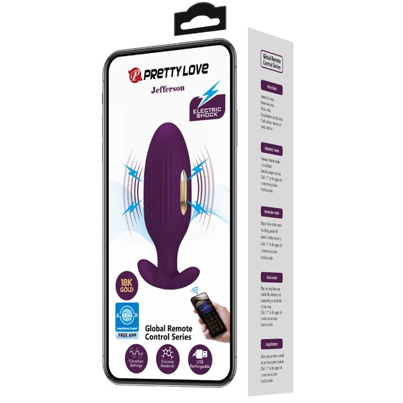 PRETTY LOVE - PLUG ANALE CONTROLLATO DA APP JEFFERSON VIOLA - immagine 8
