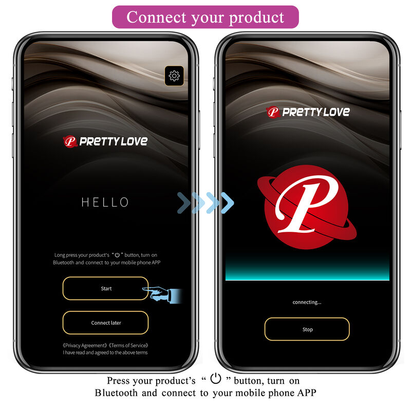 PRETTY LOVE - HECTOR VIBRATORE ELETTROSHOCK BY APP CONTROL VIOLA - immagine 14