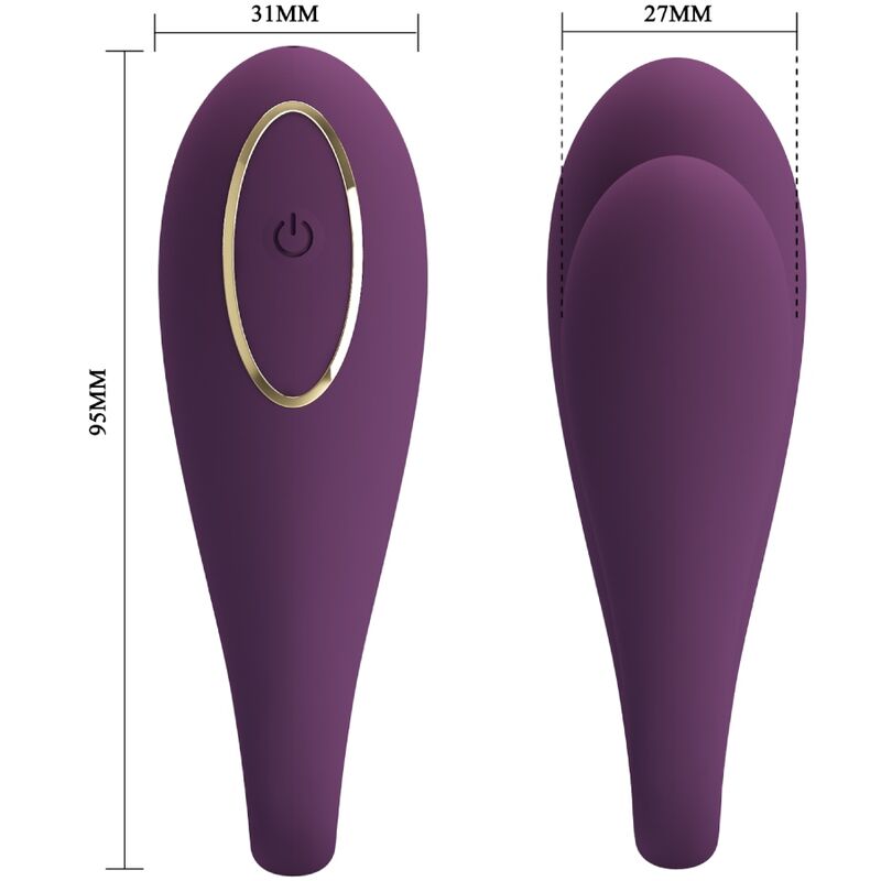 PRETTY LOVE - AUGUST VIBRATORE GLOBAL DOUBLE PLEASURE REMOTO - immagine 3