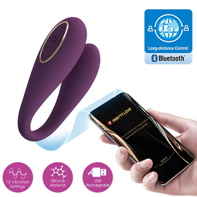 PRETTY LOVE - AUGUST VIBRATORE GLOBAL DOUBLE PLEASURE REMOTO - immagine 4