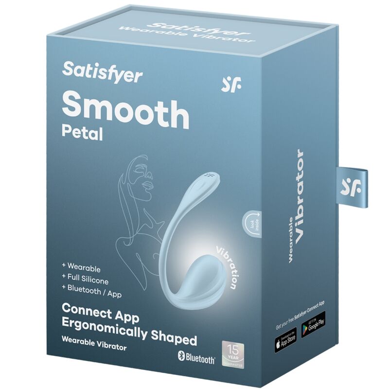SATISFYER - STIMOLATORE PUNTO G PETALE LISCIO SKY BLUE APP GRATUITA - immagine 6