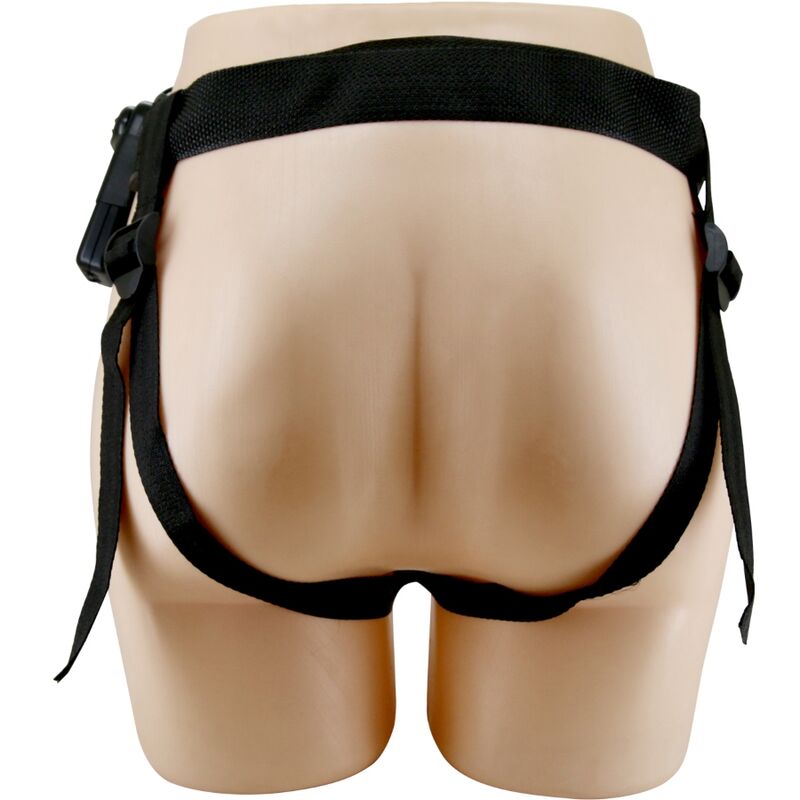 PRETTY LOVE - MARION HARNESS SLIP UNIVERSALE CON DILDO VIBRANTE 19 CM MARRONE - immagine 4