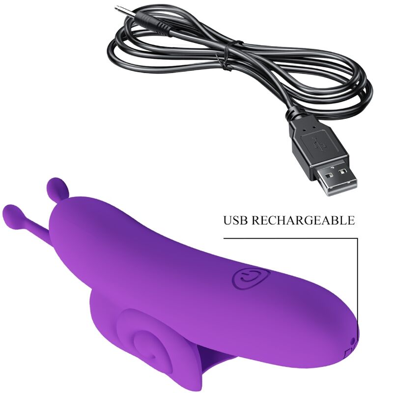 PRETTY LOVE - SNAIL POTENTE STIMOLATORE DELLE DITA VIOLA - immagine 7
