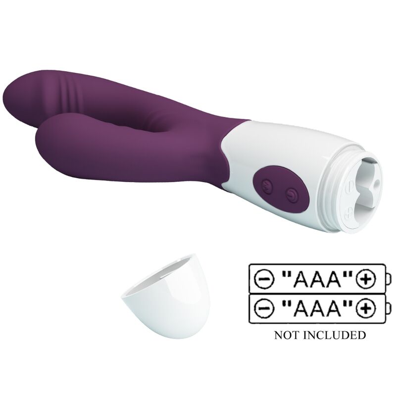 PRETTY LOVE - ANDRE VIBRATORE RABBIT E STIMOLATORE PUNTO G VIOLA - immagine 9
