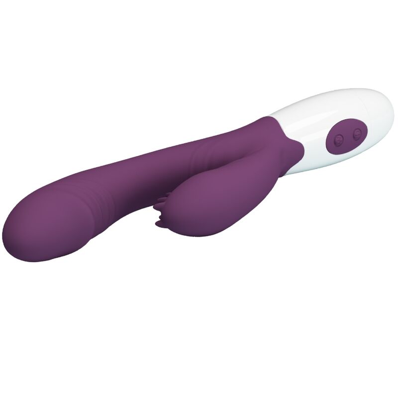 PRETTY LOVE - ANDRE VIBRATORE RABBIT E STIMOLATORE PUNTO G VIOLA - immagine 6