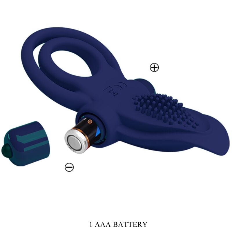 PRETTY LOVE - BRONSON ANELLO DOPPIO CON VIBRAZIONE BLU - immagine 7