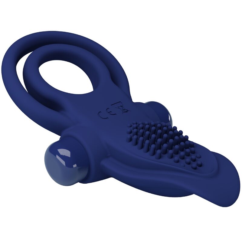 PRETTY LOVE - BRONSON ANELLO DOPPIO CON VIBRAZIONE BLU - immagine 4