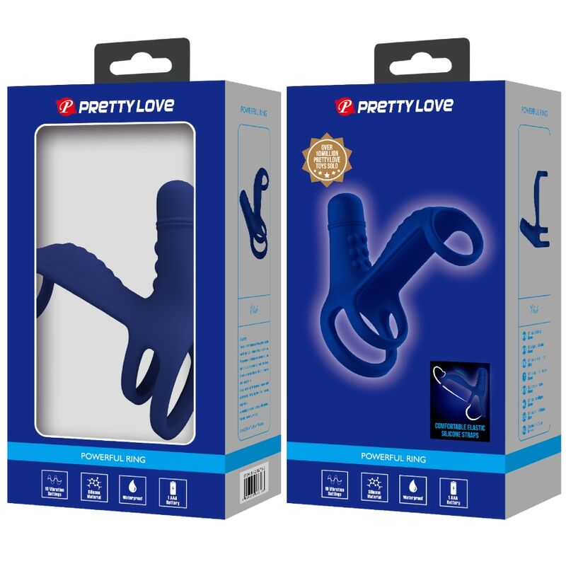 PRETTY LOVE - ANELLO VIBRANTE ELISH CON ESTENSIONE BLU - immagine 8