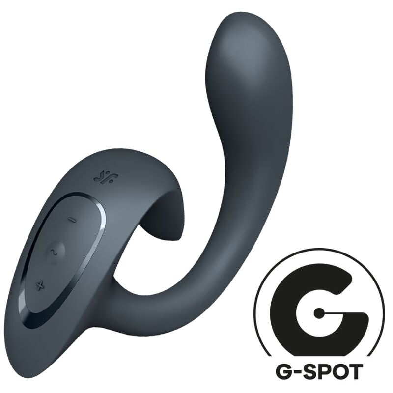 SATISFYER - G FOR GODDESS 1 VIBRATORE CONIGLIO GRIGIO SCURO - immagine 2