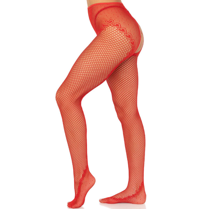 LEG AVENUE - MEDIAS REJILLA SIN ENTREPIERNA NEGRO - immagine 3