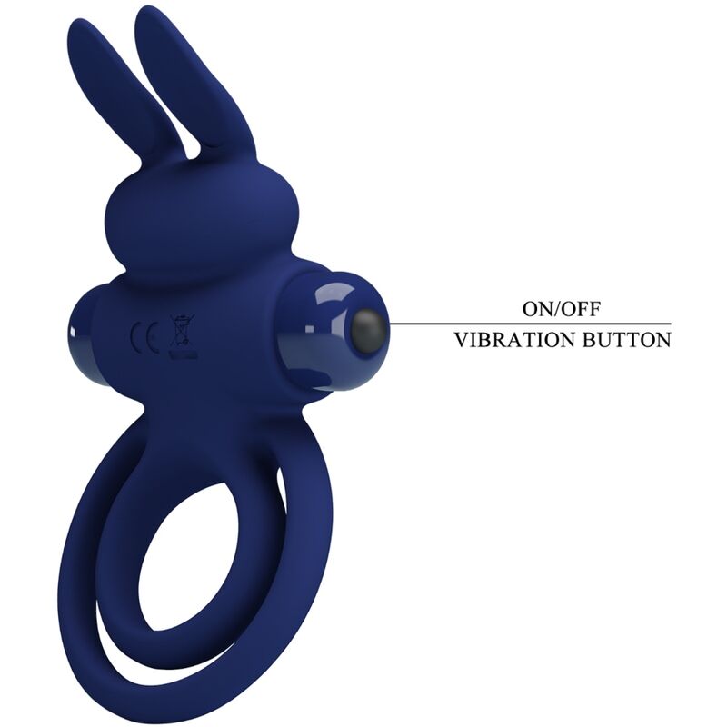 PRETTY LOVE - DAREY DOPPIO ANELLO VIBRANTE CONIGLIO BLU - immagine 7