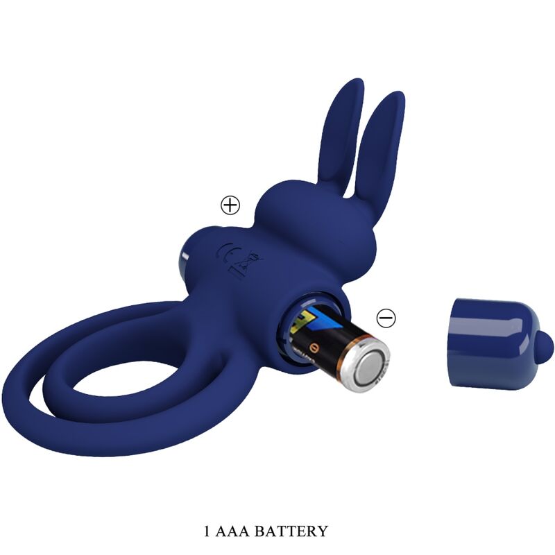 PRETTY LOVE - DAREY DOPPIO ANELLO VIBRANTE CONIGLIO BLU - immagine 8