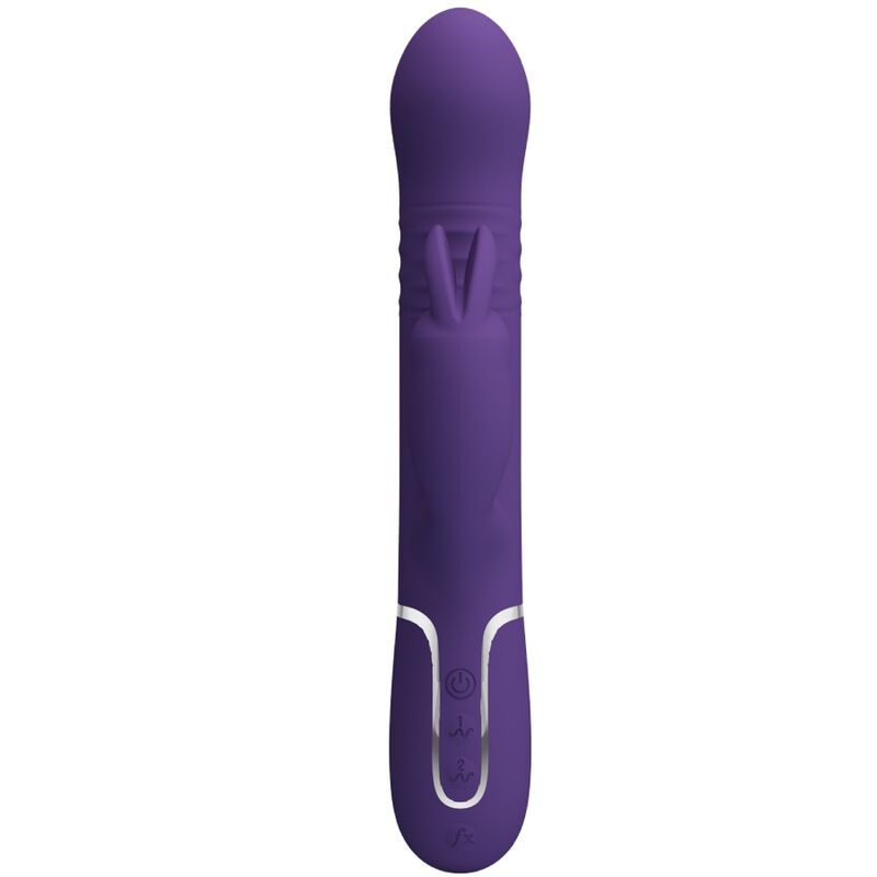 PRETTY LOVE - COALE VIBRATORE CONIGLIO CARBONE 4 EN 1 VIOLA - immagine 3