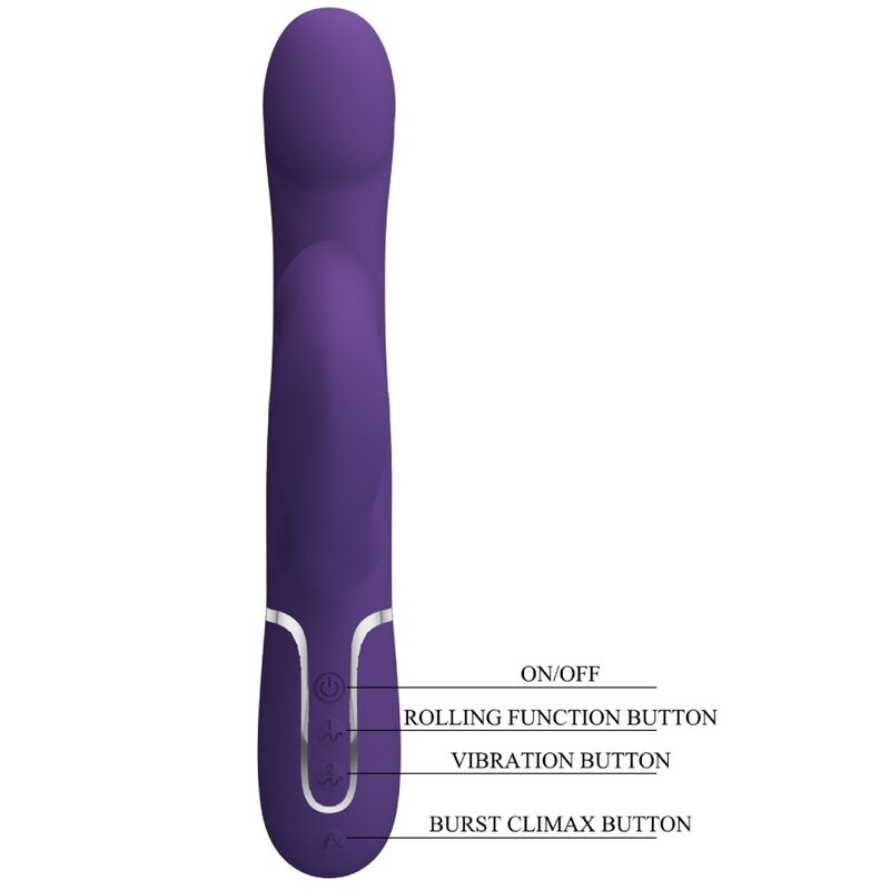 PRETTY LOVE - ZALIN PERLE VIBRATORE CONIGLIO 4 EN 1 VIOLA - immagine 9