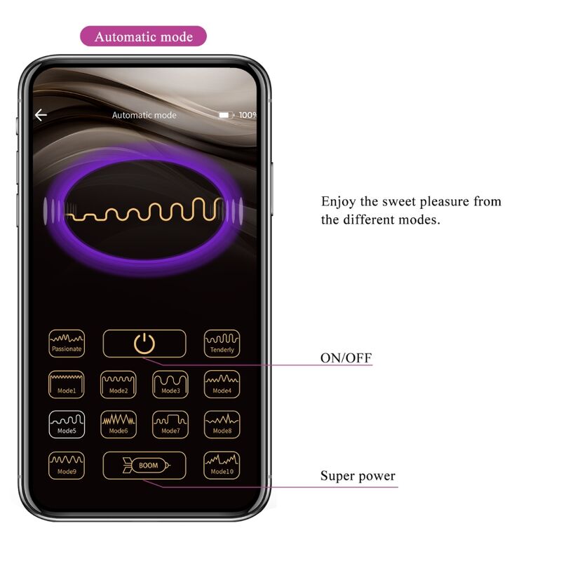 PRETTY LOVE - HECTOR VIBRATORE ELETTROSHOCK APP GRATUITA VIOLA - immagine 15