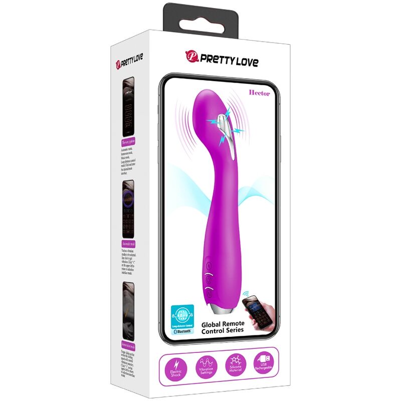 PRETTY LOVE - HECTOR VIBRATORE ELETTROSHOCK APP GRATUITA VIOLA - immagine 18
