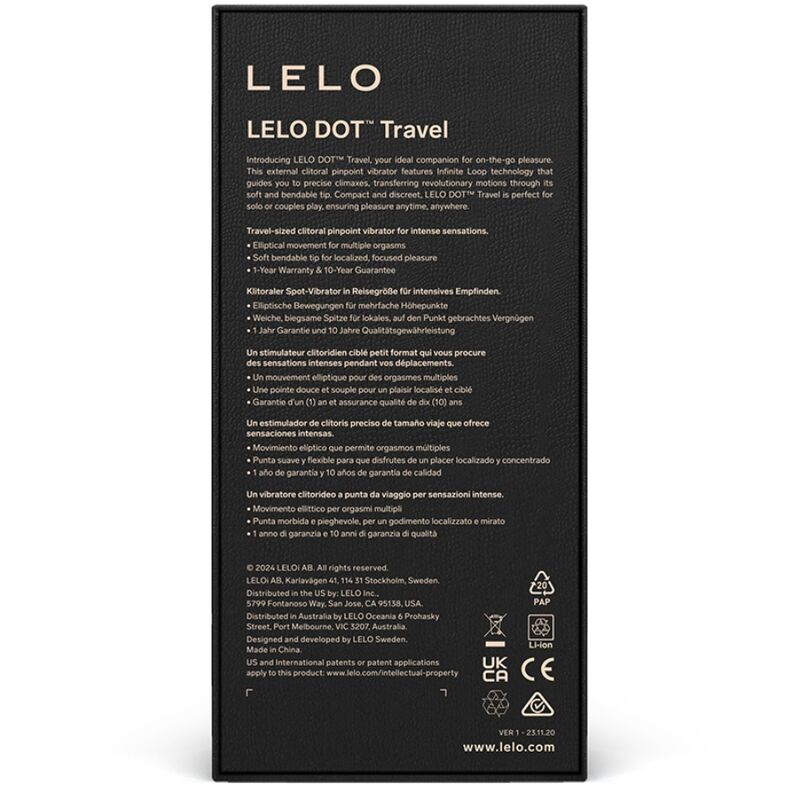LELO - DOT TRAVEL STIMOLATORE CLITORIDE VIOLA - immagine 3