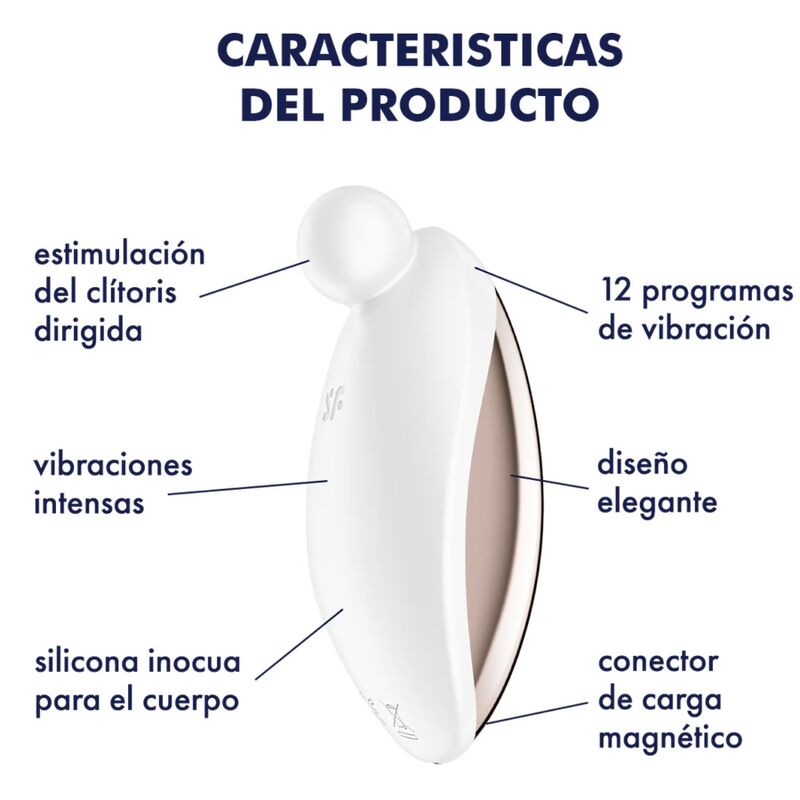 SATISFYER - SPOT ON 2 VIBRATORE LAY-ON BIANCO - immagine 4