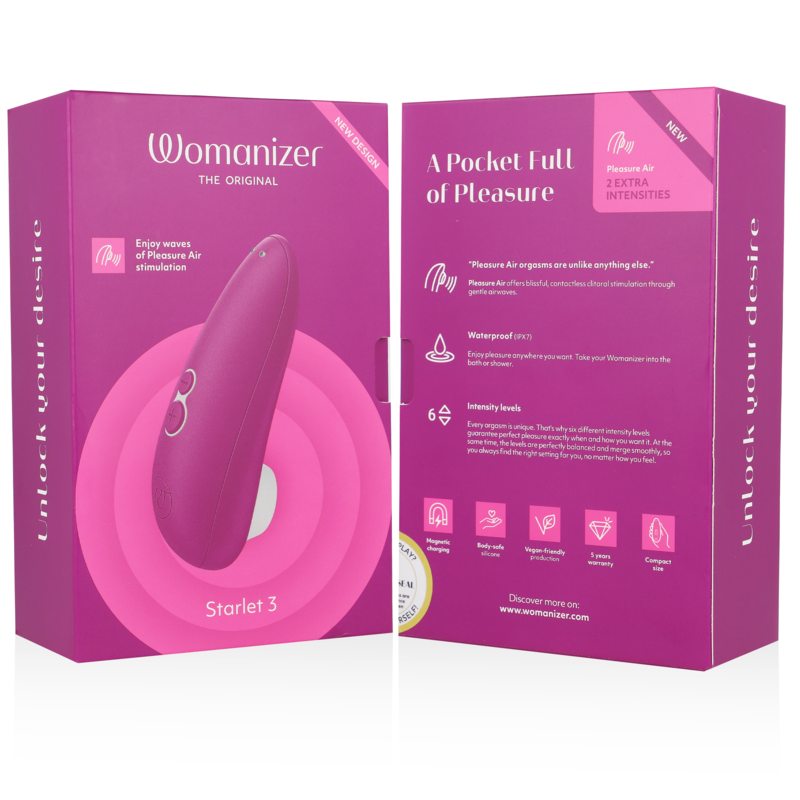 WOMANIZER - STARLET 3 STIMOLATORE CLITORALE VIOLA - immagine 7