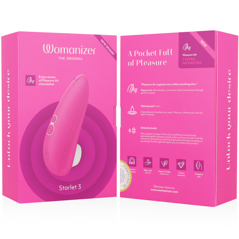 WOMANIZER - STIMOLATORE CLITORALE STARLET 3 ROSA - immagine 7