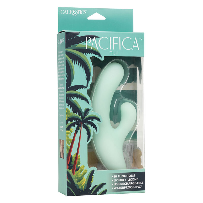 CALEXOTICS - PACIFICA FIJI VIBRATORE E STIMOLATORE PUNTO G 10 VIBRAZIONI AQUA - immagine 10