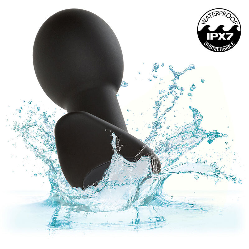 CALEXOTICS - ROCK BOTTOM ANAL PLUG 10 VIBRAZIONI SILICONE NERO - immagine 9