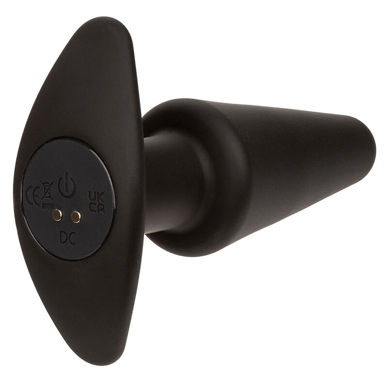 CALEXOTICS - ROCK BOTTOM TAPPO ANALE CONICO 10 VIBRAZIONI SILICONE NERO - immagine 5