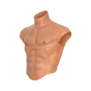 DESIDERIO NASCOSTO - MAGLIETTA ALTER EGO IN SILICONE CON TORSO MASCHILE E ADDOMINALI IN CARNE