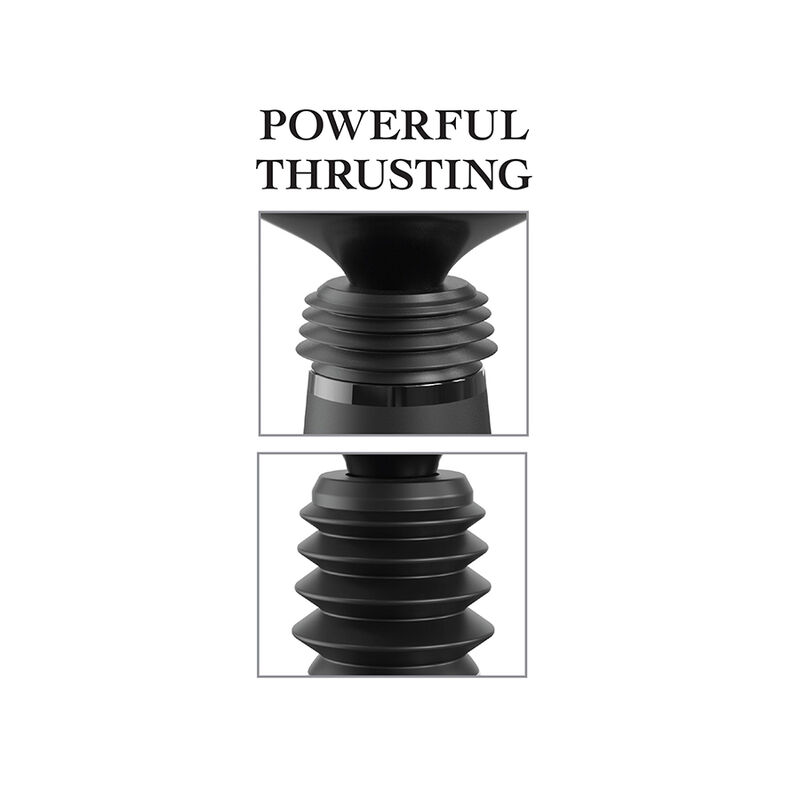FETISH FANTASY SERIES - BODY DOCK MORSETTO PER DILDO THRUSTER CON 7 MODALITÀ DI SPINTA NERO - immagine 4
