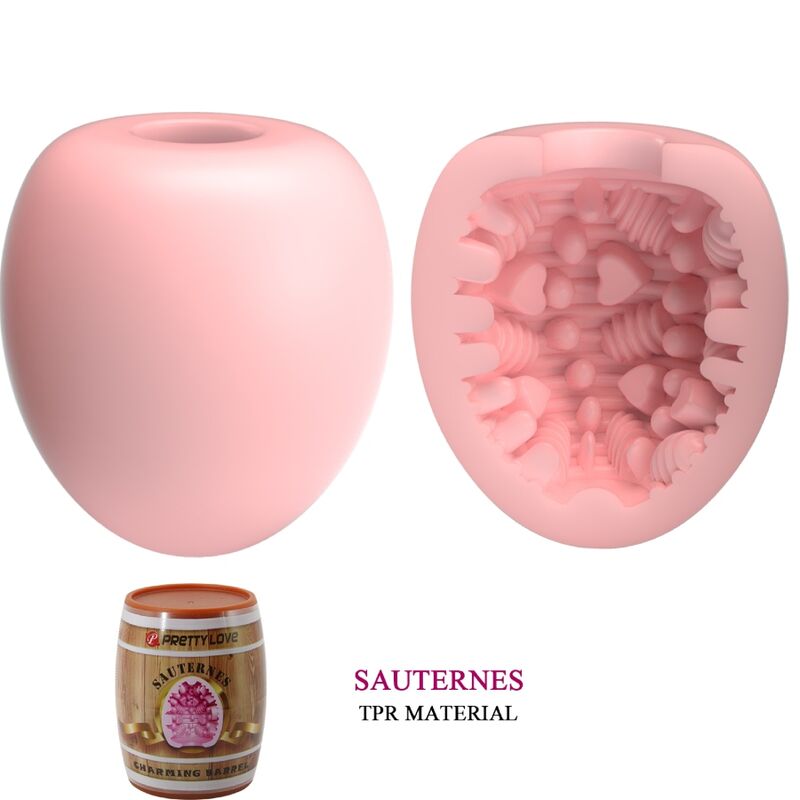 PRETTY LOVE - MASTURBATORE MASCHILE UOVO MODELLO ROSA 2 - immagine 6