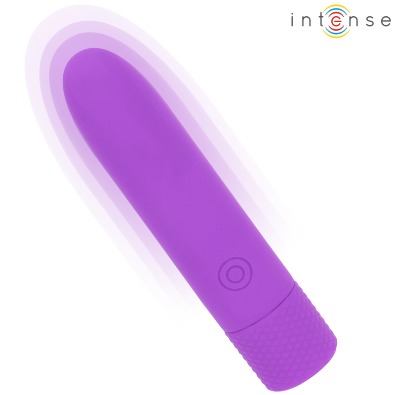 INTENSE - SYMONE BULLET VIBRANTE RICARICABILE USB 8 VIBRAZIONI VIOLA 10 X 2,2 CM - immagine 2