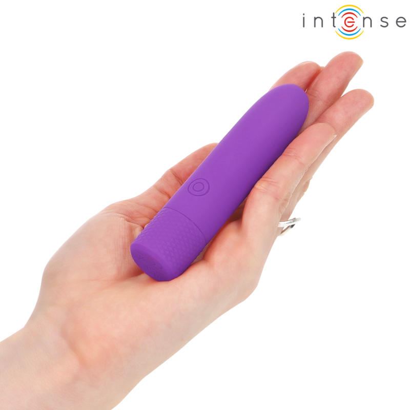 INTENSE - SYMONE BULLET VIBRANTE RICARICABILE USB 8 VIBRAZIONI VIOLA 10 X 2,2 CM - immagine 6