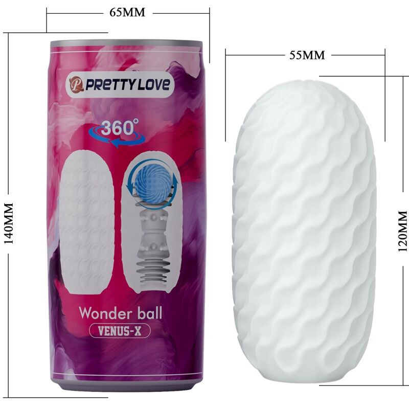 PRETTY LOVE - VENUS X MASTURBATORE MASCHILE MODELLO 3 BIANCO - immagine 6