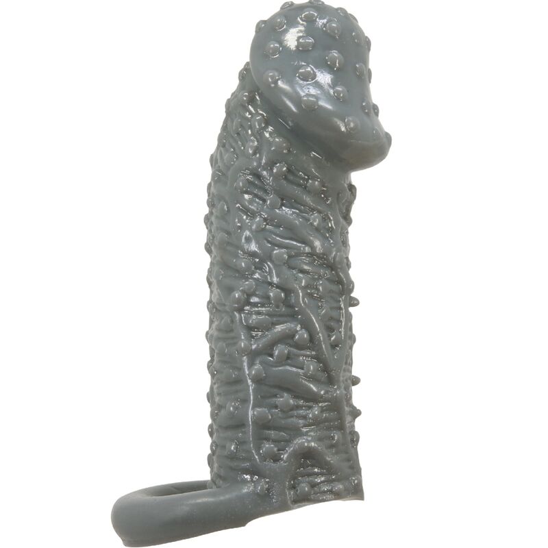 PRETTY LOVE - MODELLO REALISTICO DI INGRANDIMENTO E MANICA DI RITARDO PER IL PENE 2 GRIGIO - immagine 2