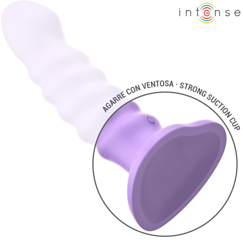 INTENSE - BRENDA VIBRATORE TAGLIA M DESIGN A SPIRALE 10 VIBRAZIONI TELECOMANDO VIOLA - immagine 4
