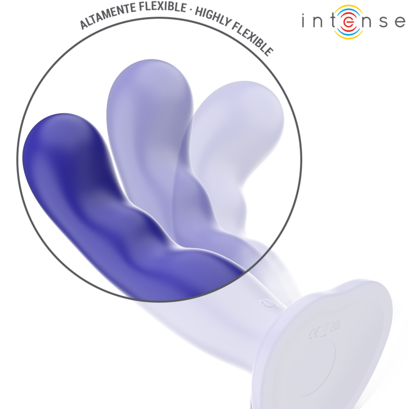 INTENSE - VIBRATORE SHORTY CON VENTOSA TELECOMANDO BLU - immagine 4