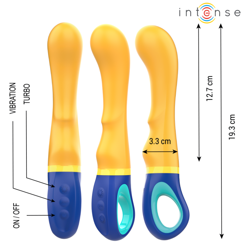 INTENSO - VIBRATORE PUNTO G SHAGGY GIALLO - immagine 2