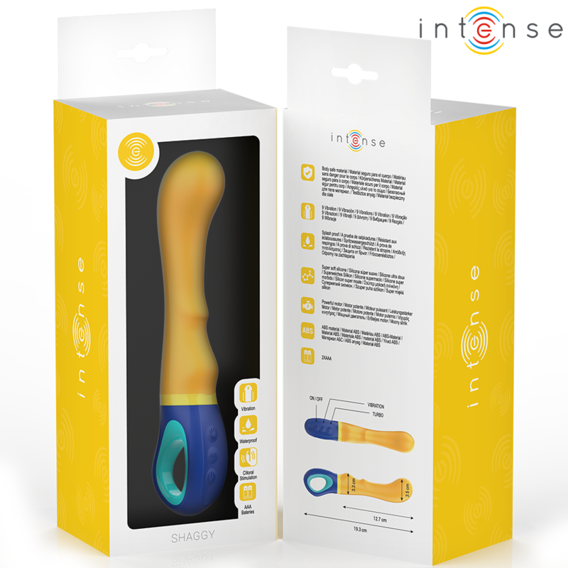 INTENSO - VIBRATORE PUNTO G SHAGGY GIALLO - immagine 6