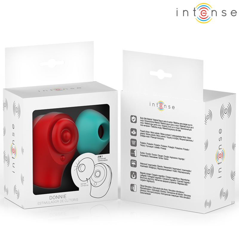 INTENSE - DONNIE STIMOLATORE CLITORIDEO ROSSO/VERDE - immagine 7