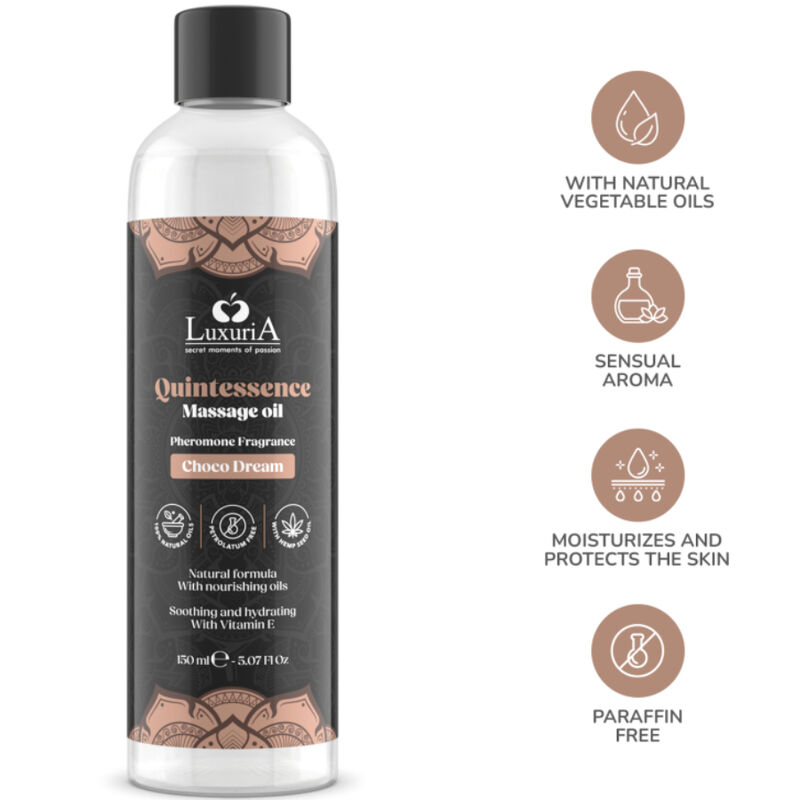 INTIMATELINE LUXURIA - OLIO MASSAGGIO CIOCCOLATO 150 ML - immagine 4